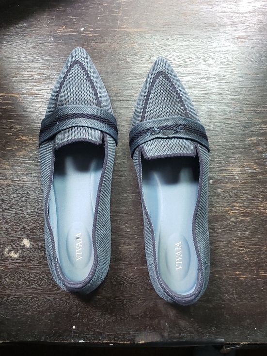 Vivaia Shoes - Vivaia Pointed Toe Denim Blue Loafer Size 40 9